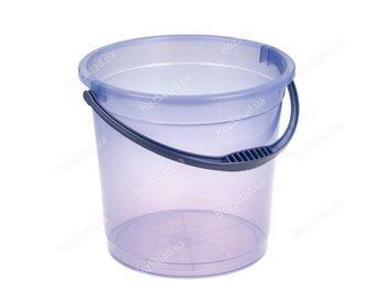 Відро з кришкою 12л прозоре фіолетове R plastic 00-00012746 фото