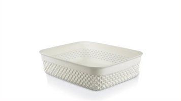 161 Кошик 2,2л білий (24,5х19,5х6,5см) UKSAN 00-00017490 фото