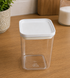 Ємкість для сипучих з білою кришкою 0,9л R plastic 00-00019273 фото 1