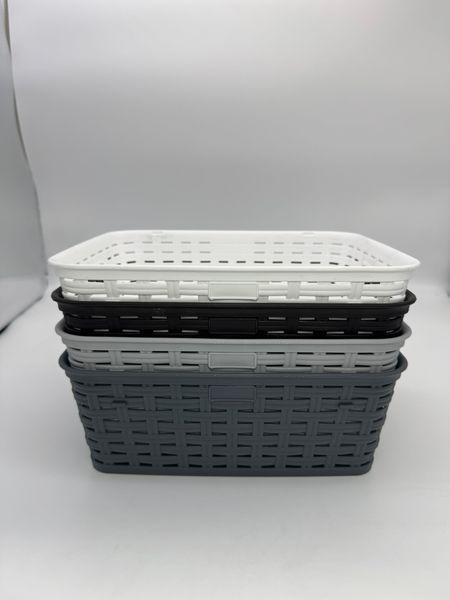 230 Кошик без кришки Ротанг 2,5л (25,5х20х9) мікс IRAK 00-00017500 фото